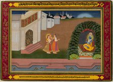 Radha’s Confidante Brings Her to Krishna, c. 1790-1800. Creator: Unknown.