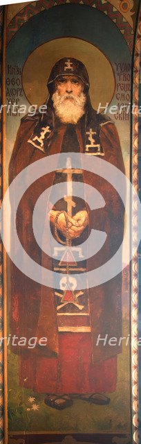 Saint Prince Theodore the Black, 1885-1896. Artist: Vasnetsov, Viktor Mikhaylovich (1848-1926)