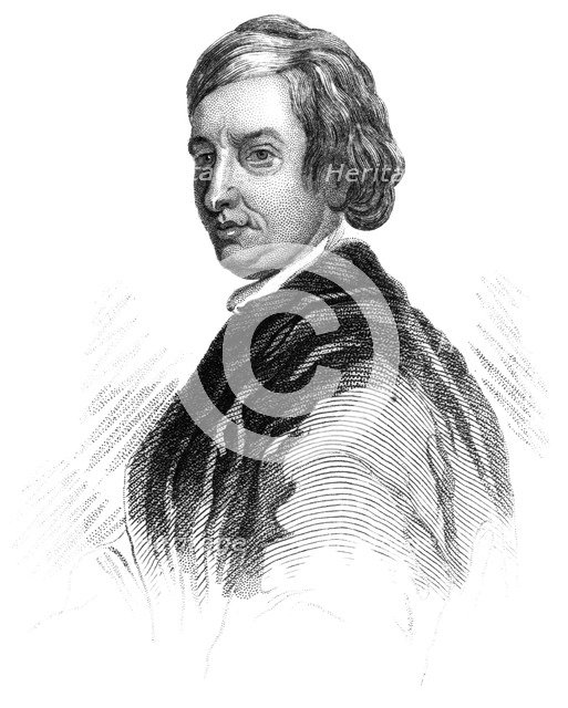 John Dryden, 17th century English poet, literary critic and playwright, (c1850). Artist: Unknown