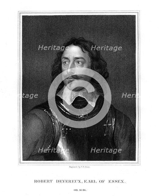 Robert Devereux, 3rd Earl of Essex, (1827).Artist: TA Dean