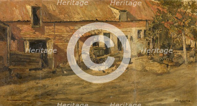 Farm, c1860-1890. Creator: Gustave Colsoulle.