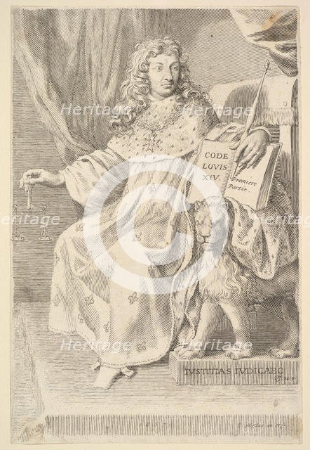 Title Page: Le Code Louis XIV, 1667. Creator: Claude Mellan.