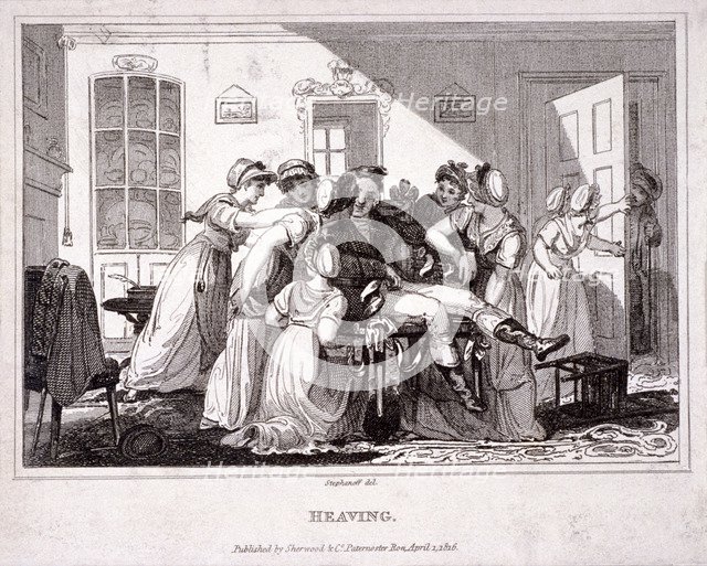 'Heaving', 1816. Artist: Anon