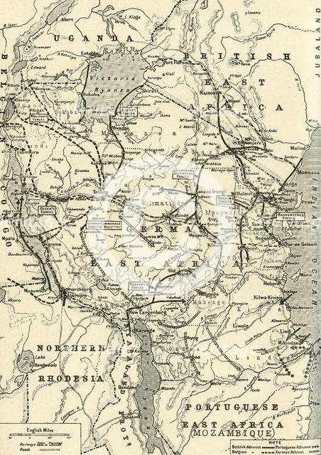 'The Campaign in German East Africa', 1917. Creator: Unknown.