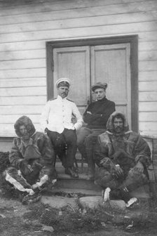 Georgii Iakovlevich Sedov, Vladimir Iul'evich Vize, and Members of the Expedition..., 1912. Creator: Mikhail Alekseevich Pavlov.
