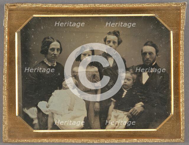 Family Portrait of Luther Sheldon Rood, about 1852. Creator: Unknown.