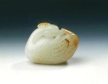 Jade duck with waterweed, late Ming dynasty, China, 1550-1644. Artist: Unknown