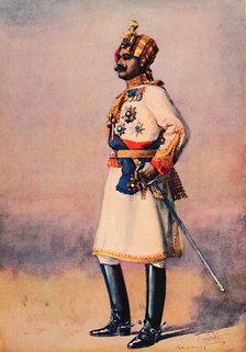 'An Indian Maharaja', 1913. Artist: AC Lovett.