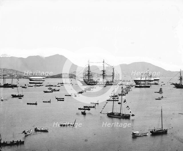 The harbour, Hong Kong, 1869. Creator: John Thomson.
