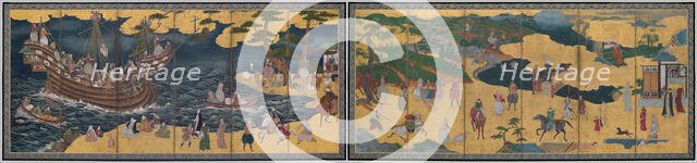 Southern Barbarians, mid 17th century. Creator: Unknown.