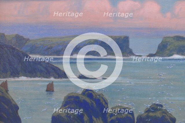 Belle-Ile-en-Mer à Goulphar. Creator: Auburtin, Jean Francis (1866-1930).