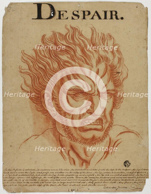 Despair, after 1698. Creator: Eduardus Jacobus.