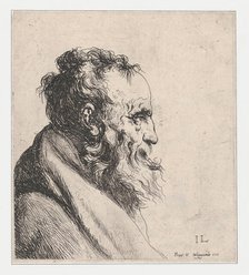 Bust of an Old Man, 1620-74. Creator: Jan Lievens.