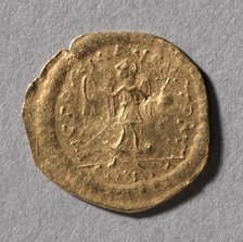 Half Tremissis of Justinian I, 527-565. Creator: Unknown.