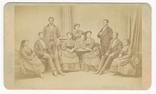 Carte-de-visite of the Jubilee Singers, 1872; printed later. Creator: James Wallace Black.