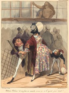 Bobonne... ne le regarde pas tant!, 1836. Creator: Honore Daumier.