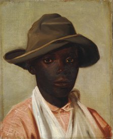 Portratt of a boy, 1852-1854. Creator: Pissarro, Camille (1830-1903).