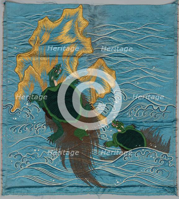 Embroidered Fukusa, late 1800s-early 1900s. Creator: Unknown.