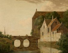 Bridge over a River, c1660-1710. Creator: Jan van der Heyden.