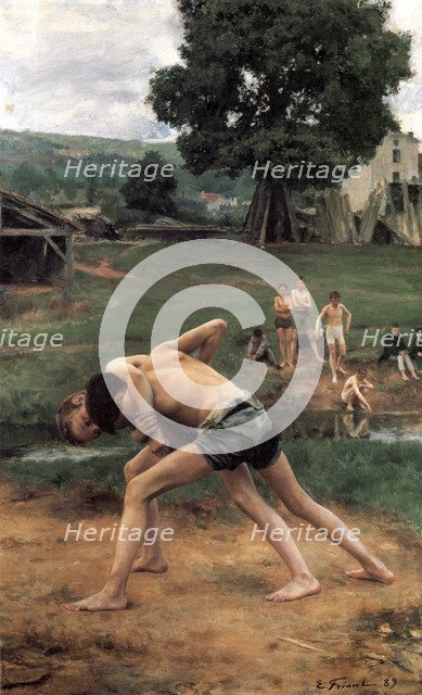'La Lutte' ('Wrestling'), 1889.  Artist: Emile Friant
