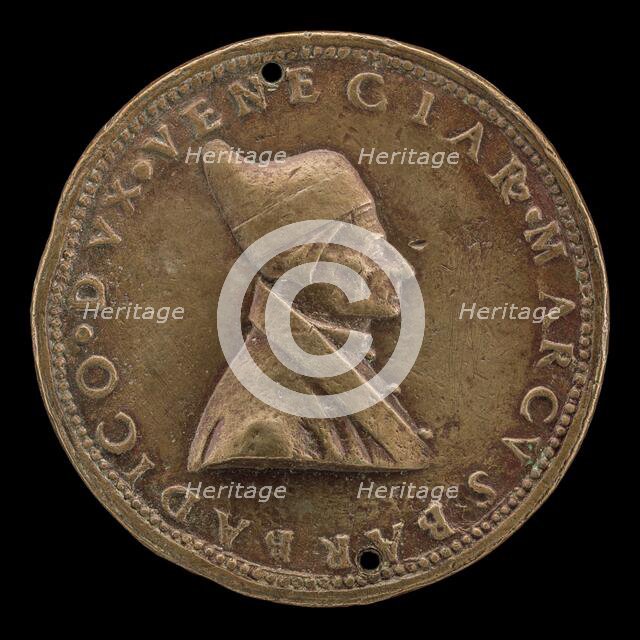 Marco Barbarigo, c. 1413-1486, Doge of Venice 1485 [obverse], 1485/1486. Creator: Unknown.