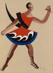 Costume Design for the Play The Phoenician Women by Euripides, 1948. Artist: Exter, Alexandra Alexandrovna (1882-1949)