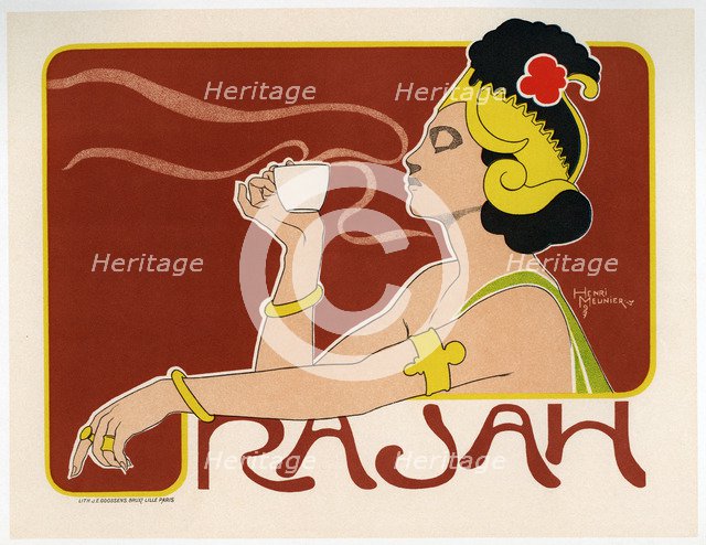Rajah Coffee (Poster), 1897. Artist: Meunier, Henri (1873-1922)