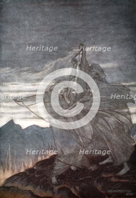 'The Norns vanish', 1924.  Artist: Arthur Rackham