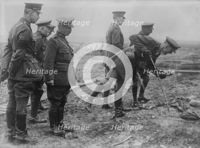 King Albert on Battle Field, 16 May 1917. Creator: Bain News Service.