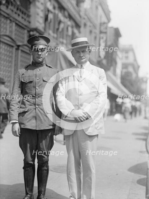 Edward Nash Hurley with Son, 1917.  Creator: Harris & Ewing.