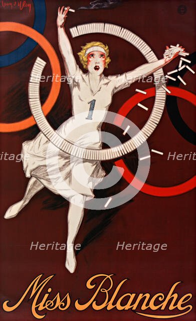 Miss Blanche Cigarettes, 1928. Creator: D'Ylen, Jean (1886-1938).