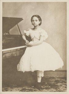 Portrait of the composer and pianist Teresa Carreño (1853-1917), 1862. Creator: Photo studio Mathew B. Brady.