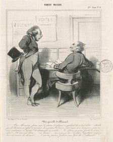 Une querelle d'allemand, 19th century. Creator: Honore Daumier.