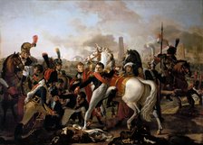 Napoleon wounded before Ratisbon, April 23, 1809. Artist: Gautherot, Claude (1769-1825)