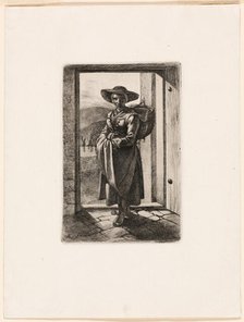 The Hungarian Woman Standing in the Door, 1817. Creator: Johann Adam Klein.