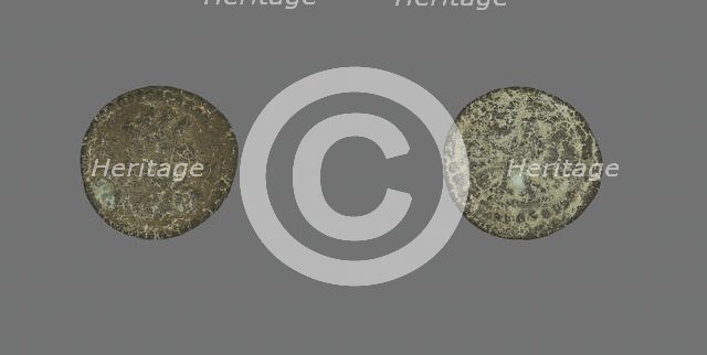 Coin Depicting the Goddess Tyche, about 253-268 CE. Creator: Unknown.