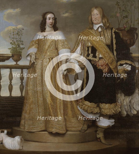 Magnus Gabriel De la Gardie, 1622-1686, Maria Eufrosyne of Pfalz-Zweibrücken, 1625-1687, 1653. Creator: Henrik Münnichhofen.