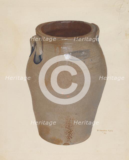 Butter Crock, 1936. Creator: Jerome Hoxie.