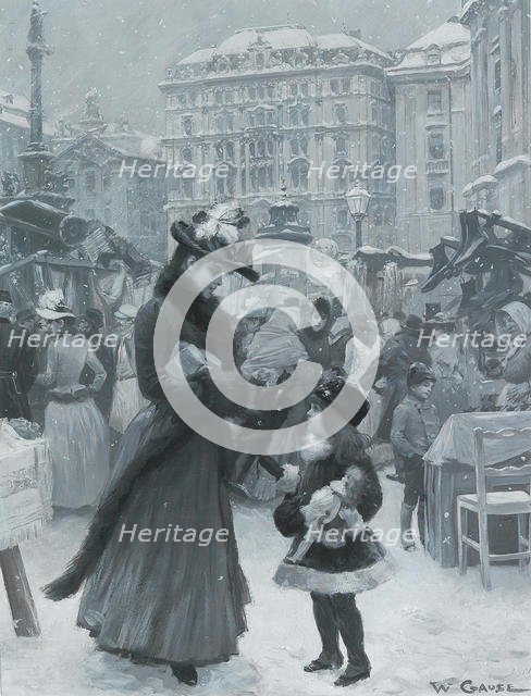 The Christmas Fair Am Hof , 1901. Creator: Gause, Wilhelm (1853-1916).