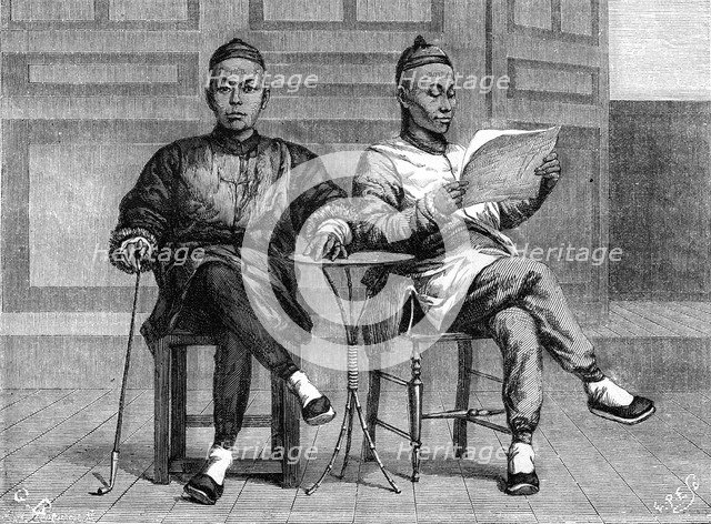 'Chinese bankers', San Francisco, California, 19th century.Artist: Gustave Boulanger