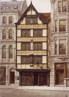 Crosby Hall, Bishopgate, London, 1860. Artist: JL Stewart