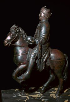 Equestrian statue of Charlemagne, 8th century. Artist: Unknown