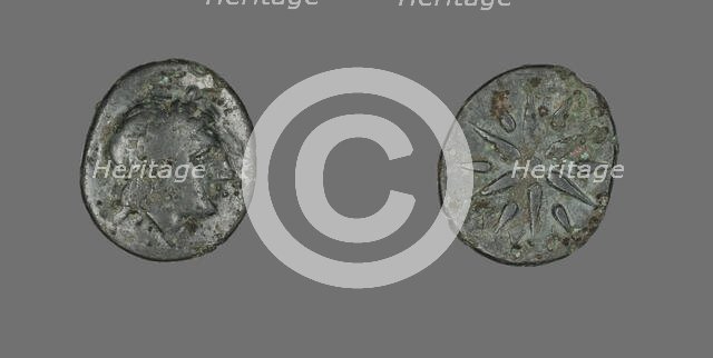 Coin Depicting the God Apollo, 4th century BCE. Creator: Unknown.