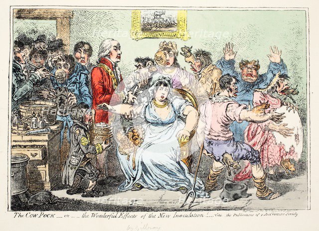 The Cow Pock or Wonderful Effects of the New Innoculation! …, 1809.