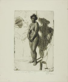 Standing Negress, 1901. Creator: Anders Leonard Zorn.