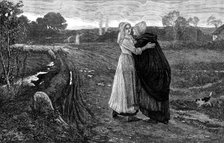 "Good-bye, God Bless You!" from the picture by P. R. Morris,...Royal Academy, 1873. Creator: William Biscombe Gardner.