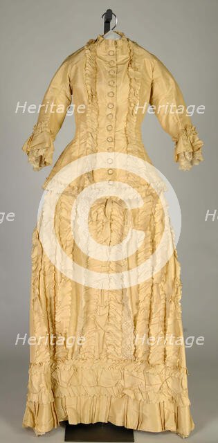 Wedding Dress, American, 1878. Creator: Unknown.