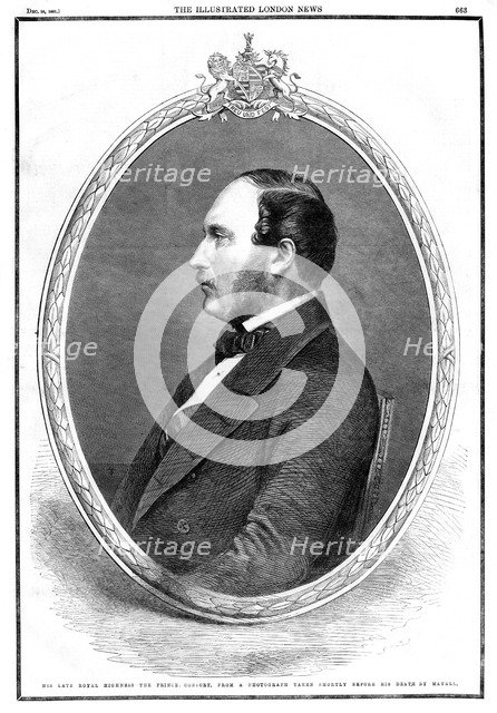 Death of Albert, Prince Consort, 1861. Artist: Unknown