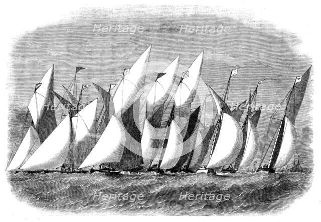 The Royal Thames Yacht Club Match, 1858. Creator: Unknown.