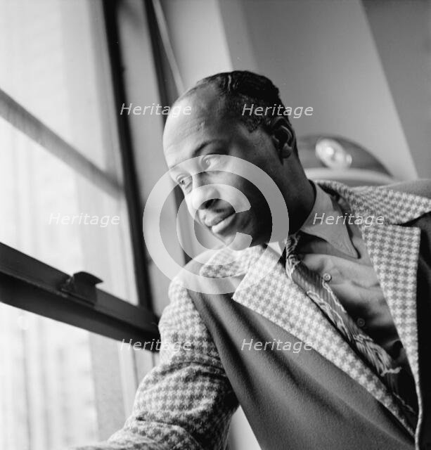Portrait of Snub Mosley, William P. Gottlieb's office, New York, N.Y., 1946. Creator: William Paul Gottlieb.